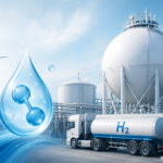 液化水素の貯蔵・輸送・利用を表現した水素サプライチェーンのイメージ図